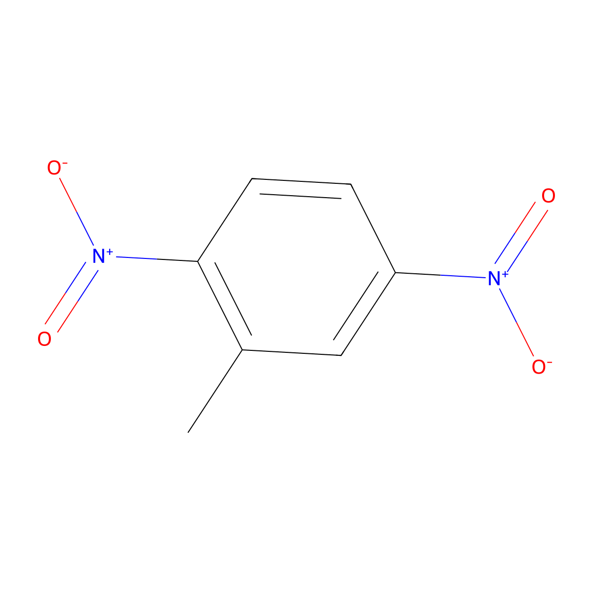 2,5-Dinitrotoluene molecular structure, CAS 619-15-8