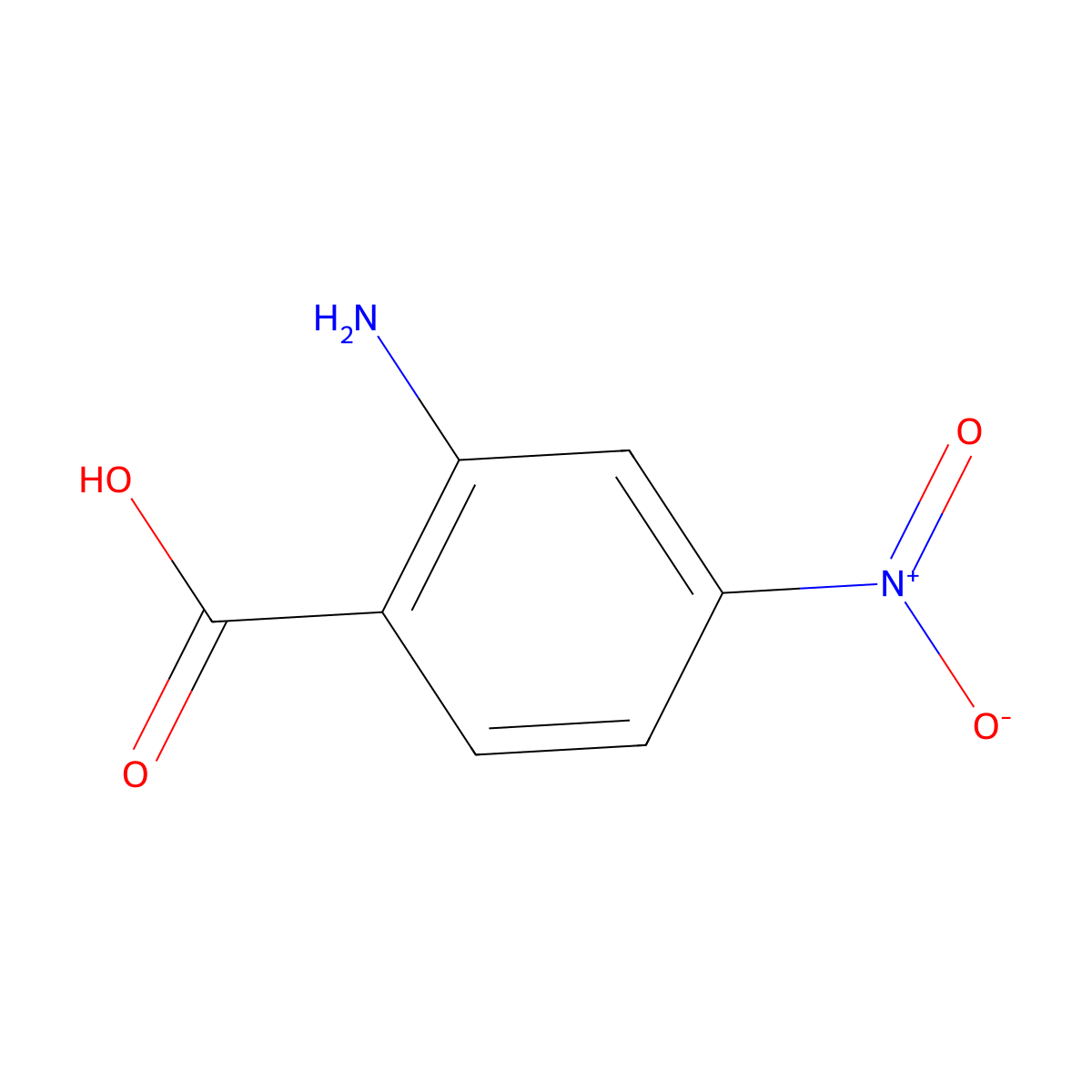 4-Nitroanthranilic acid molecular structure, CAS 619-17-0