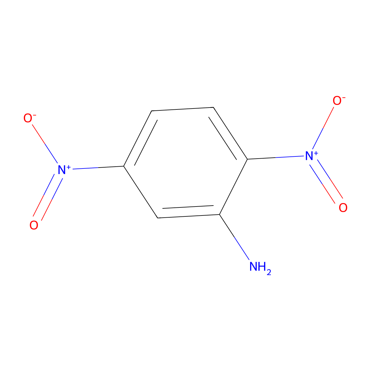 2,5-Dinitroaniline molecular structure, CAS 619-18-1