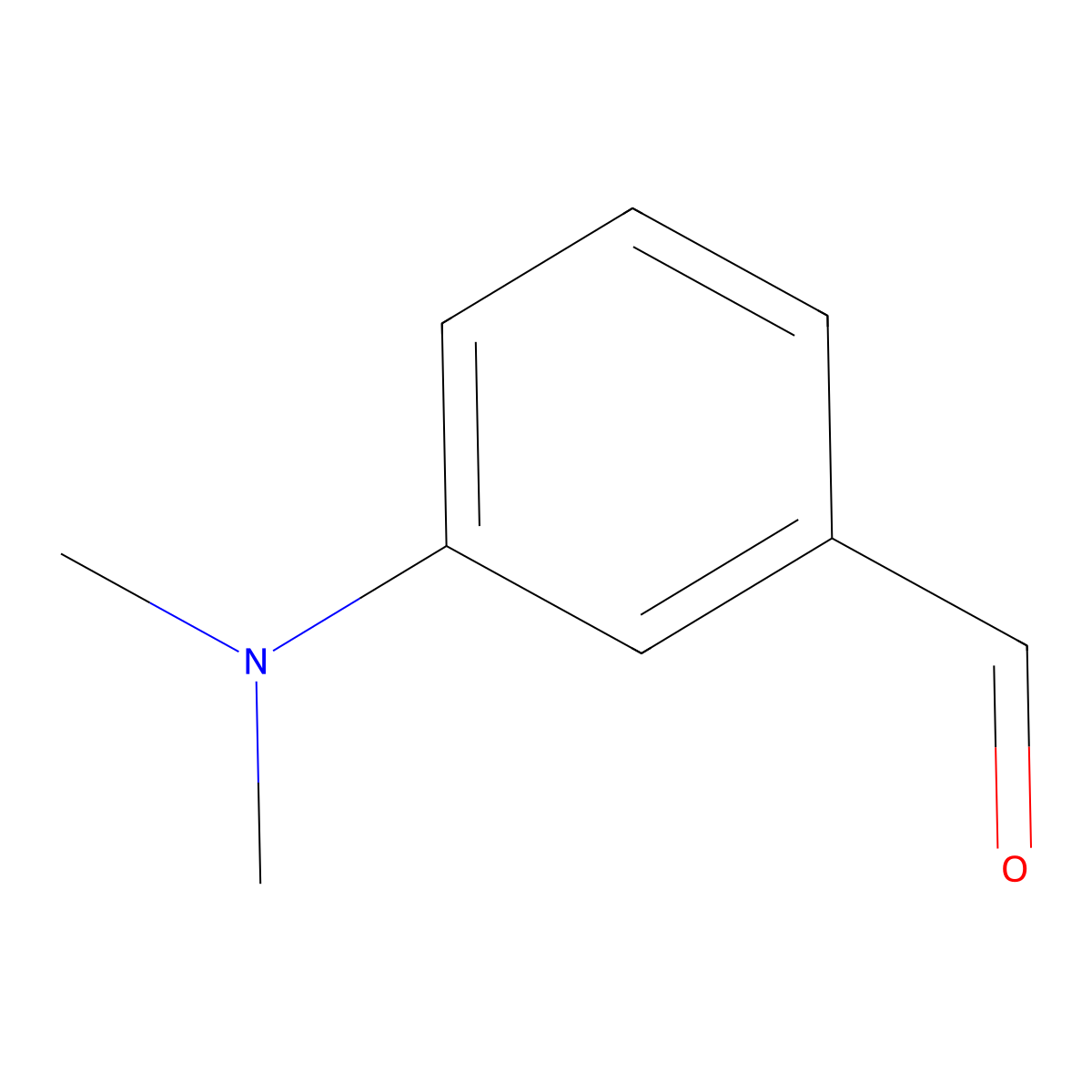 3-(Dimethylamino)benzaldehyde molecular structure, CAS 619-22-7