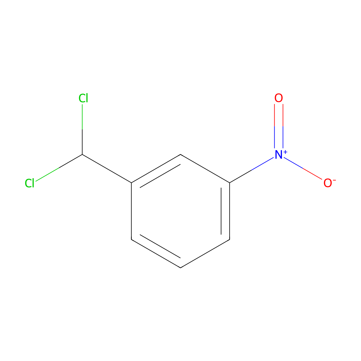 1-(Dichloromethyl)-3-nitrobenzene molecular structure, CAS 619-28-3