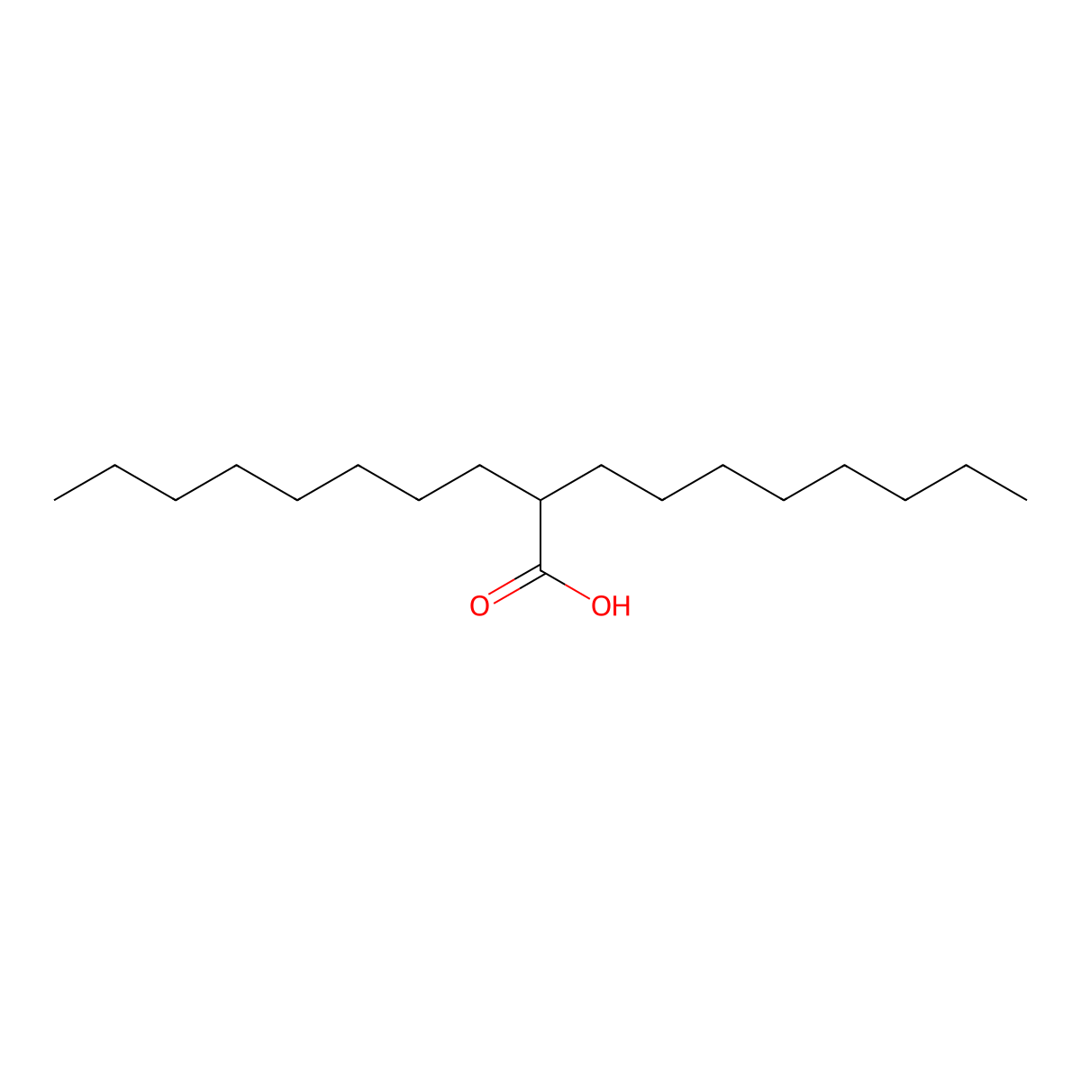 Decanoic acid, 2-octyl- molecular structure, CAS 619-39-6