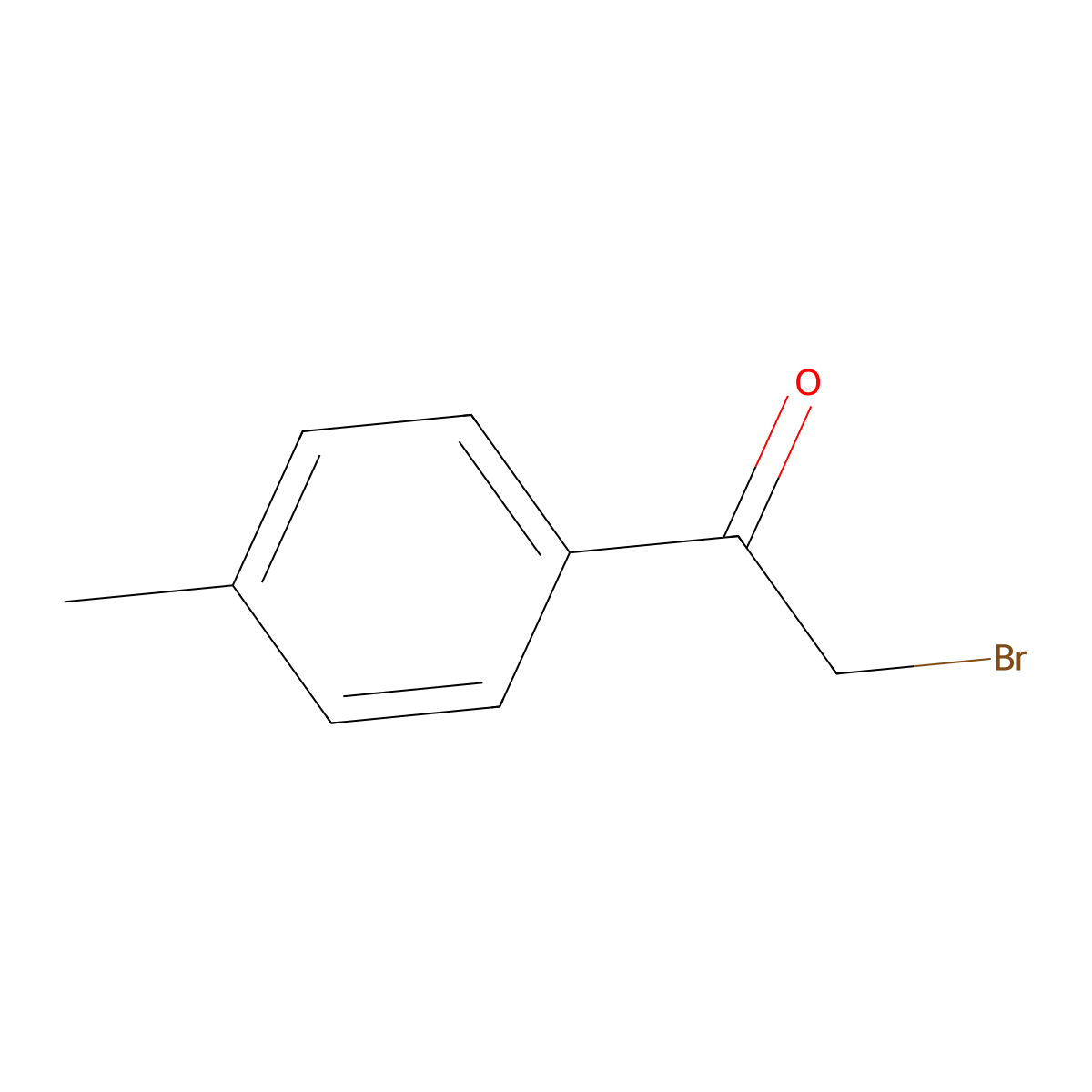 2-Bromo-4'-methylacetophenone molecular structure, CAS 619-41-0