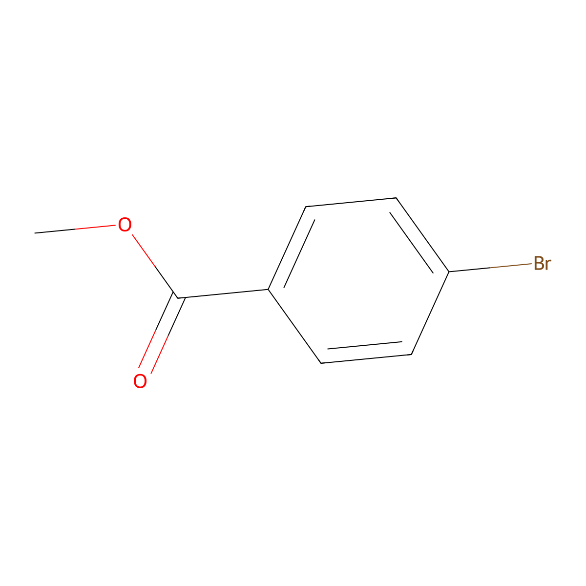 Methyl 4-bromobenzoate molecular structure, CAS 619-42-1
