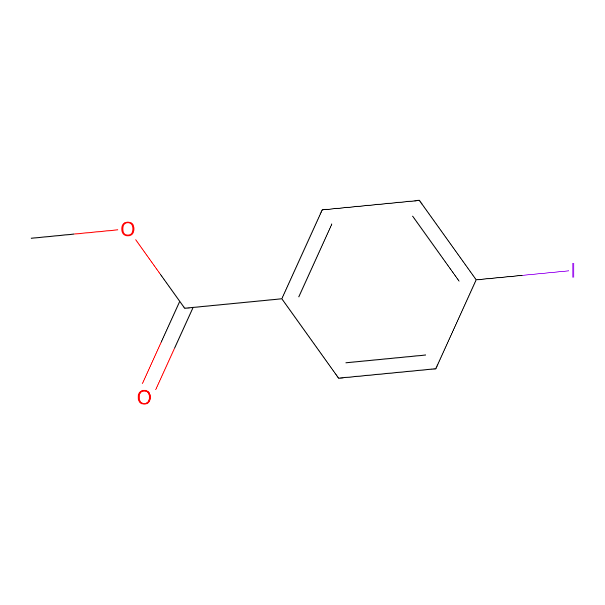 Methyl 4-iodobenzoate molecular structure, CAS 619-44-3