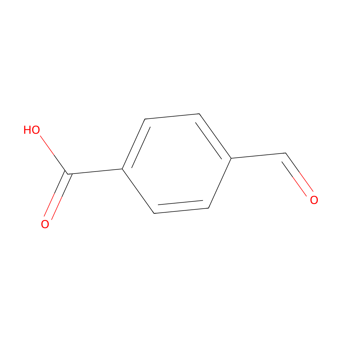 4-Formylbenzoic acid molecular structure, CAS 619-66-9