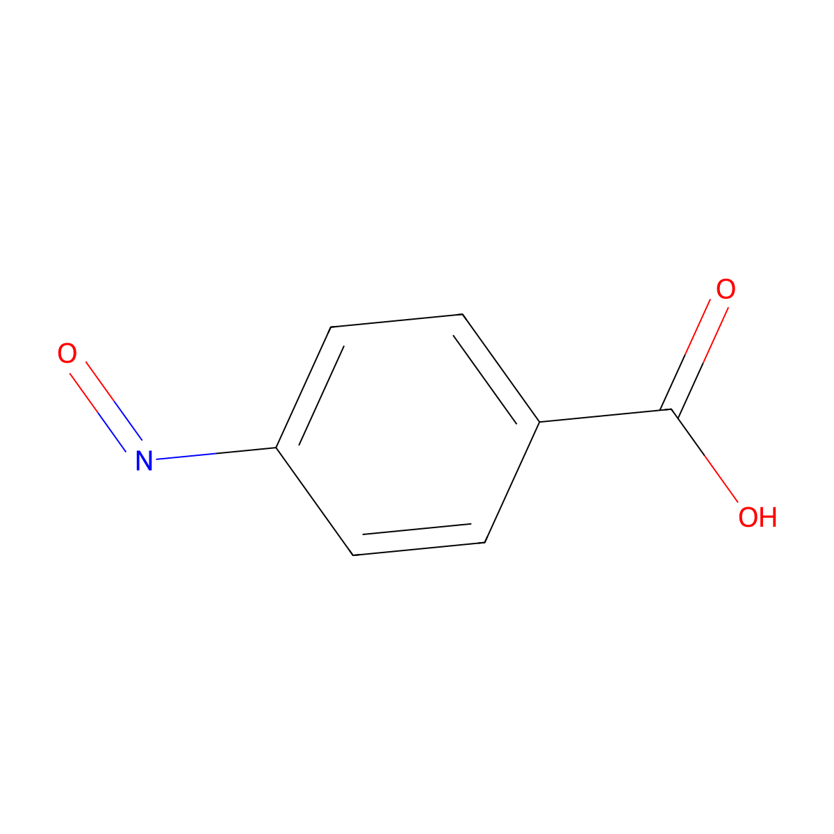 4-Nitrosobenzoic acid molecular structure, CAS 619-68-1