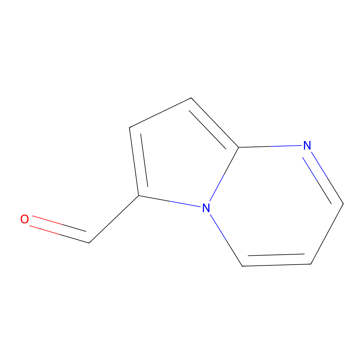 Pyrrolo(1,2-a)pyrimidine-6-carbaldehyde molecular structure, CAS 61900-76-3
