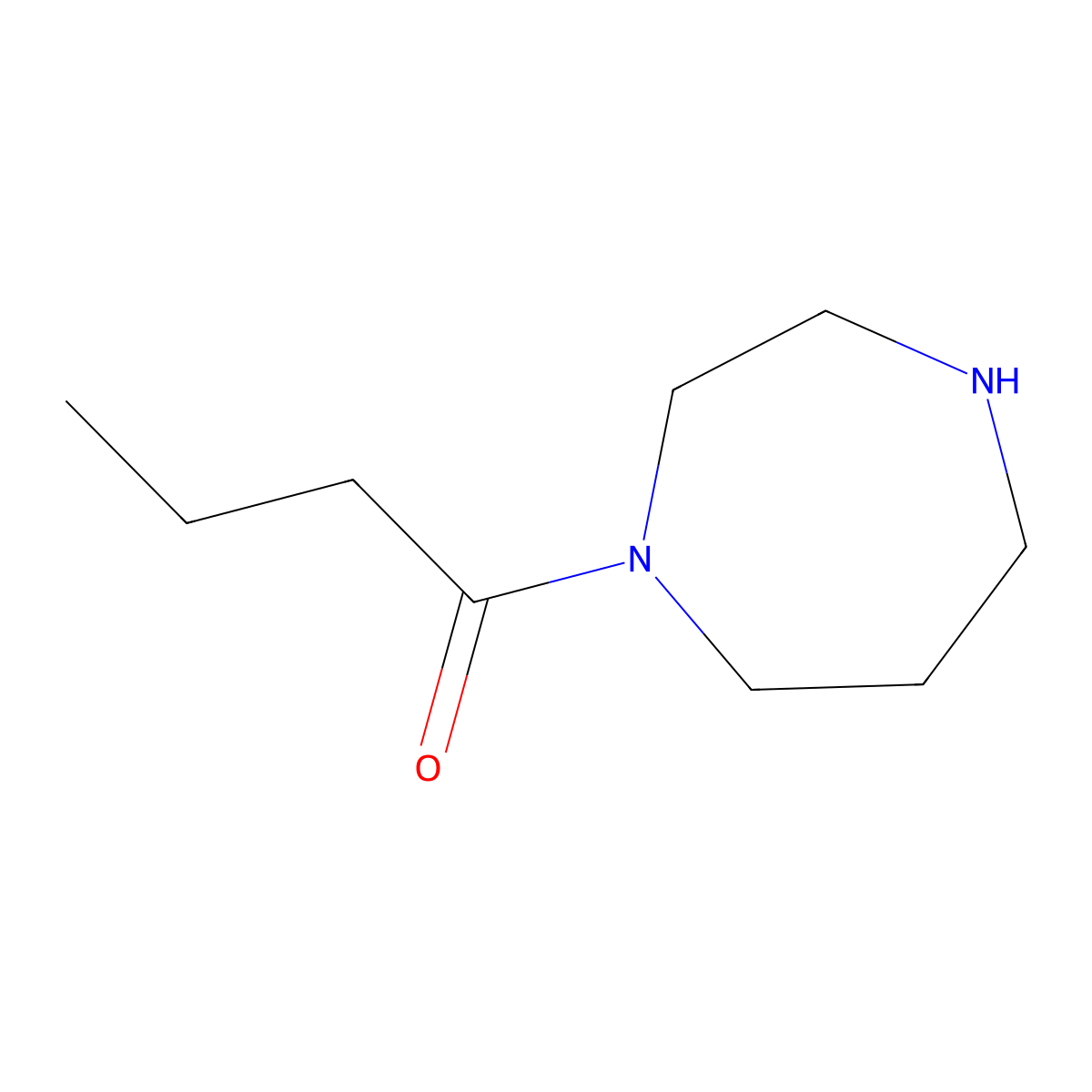 1-(1,4-Diazepan-1-yl)butan-1-one molecular structure, CAS 61903-12-6