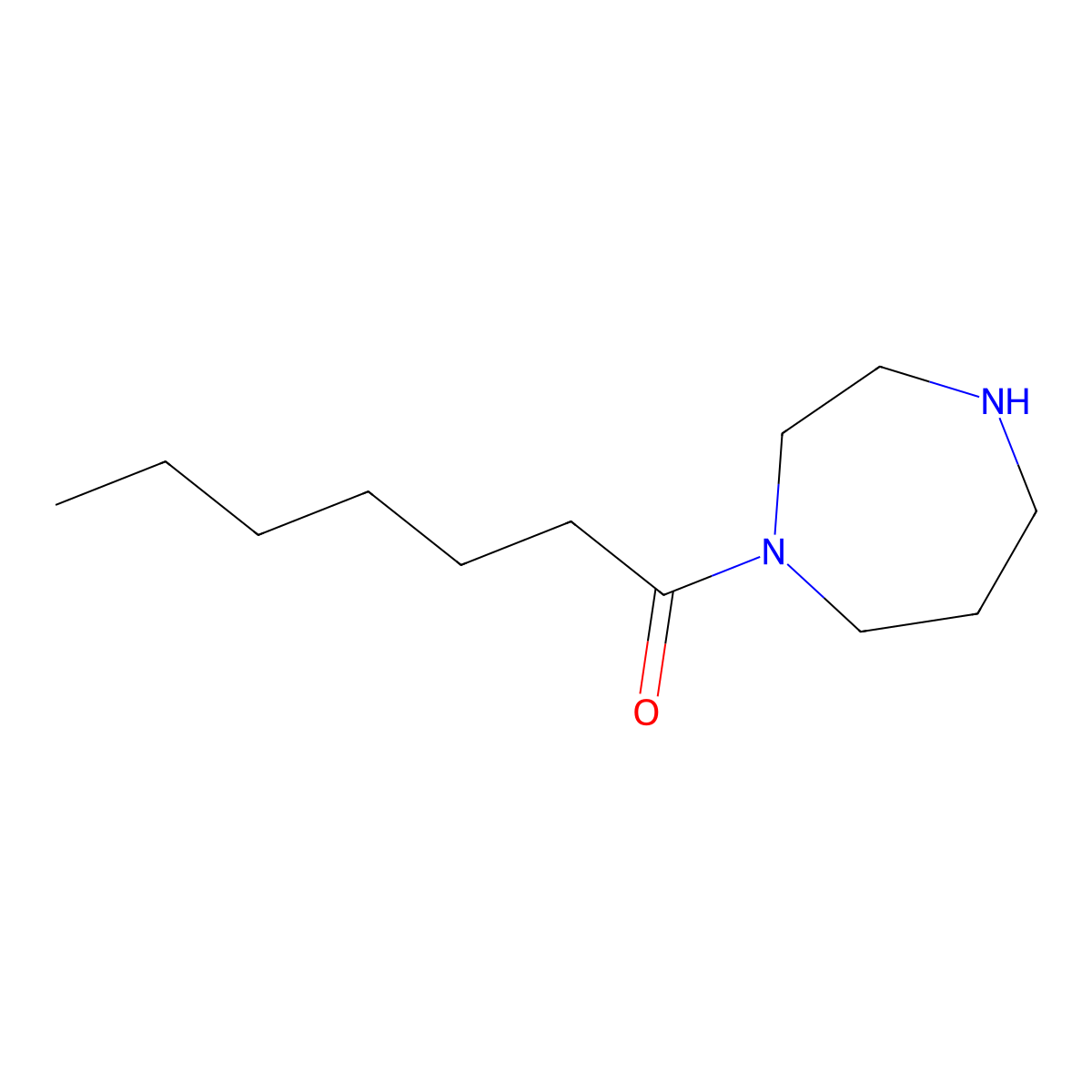1-(1,4-Diazepan-1-YL)heptan-1-one molecular structure, CAS 61903-16-0