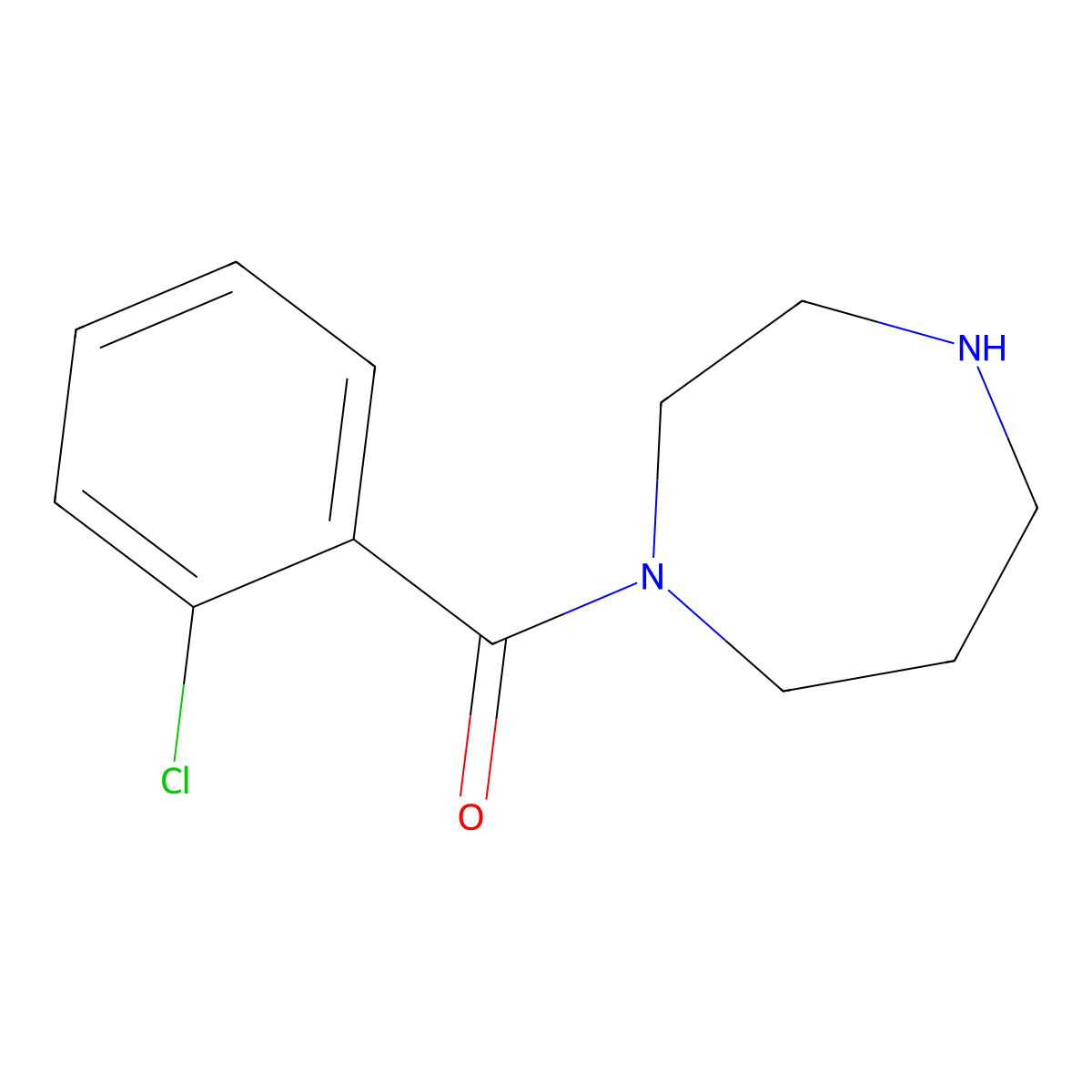 1-(2-Chlorobenzoyl)-1,4-diazepane molecular structure, CAS 61903-18-2