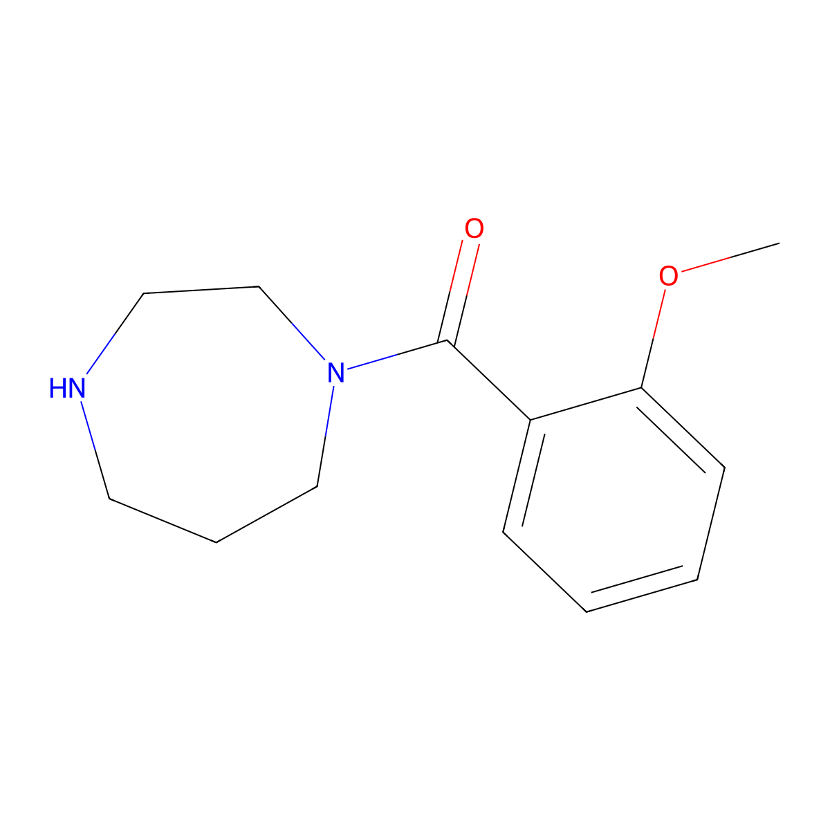 (1,4-Diazepan-1-yl)(2-methoxyphenyl)methanone molecular structure, CAS 61903-19-3