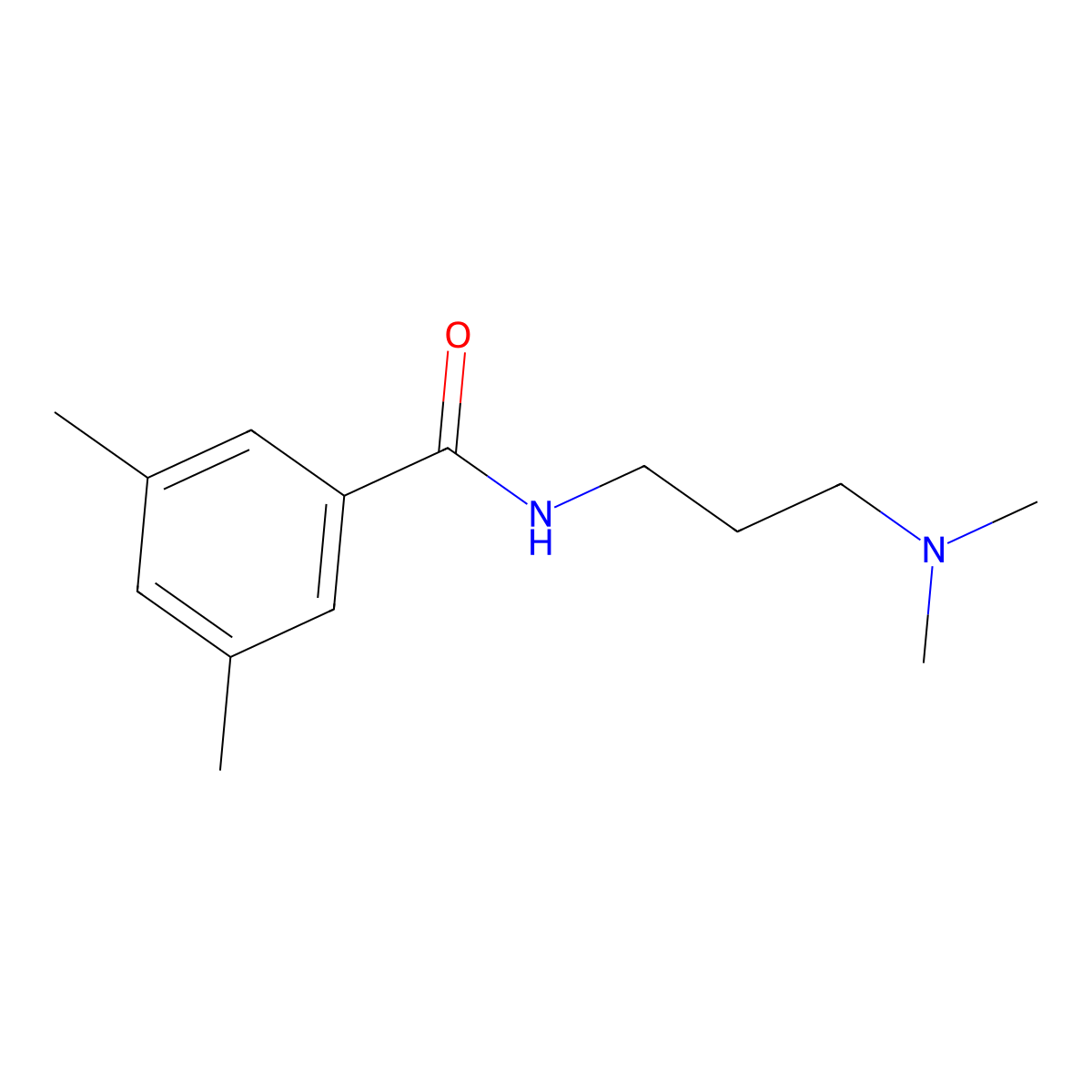N-[3-(dimethylamino)propyl]-3,5-dimethylbenzamide molecular structure, CAS 61909-38-4