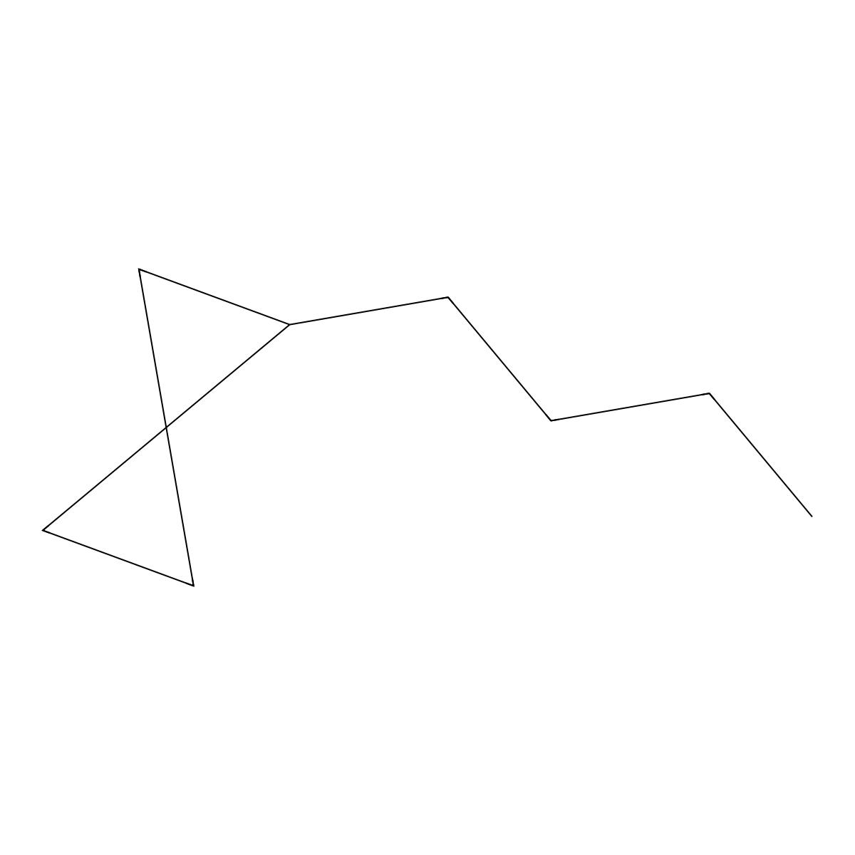 1-Butylspiropentane molecular structure, CAS 6191-90-8