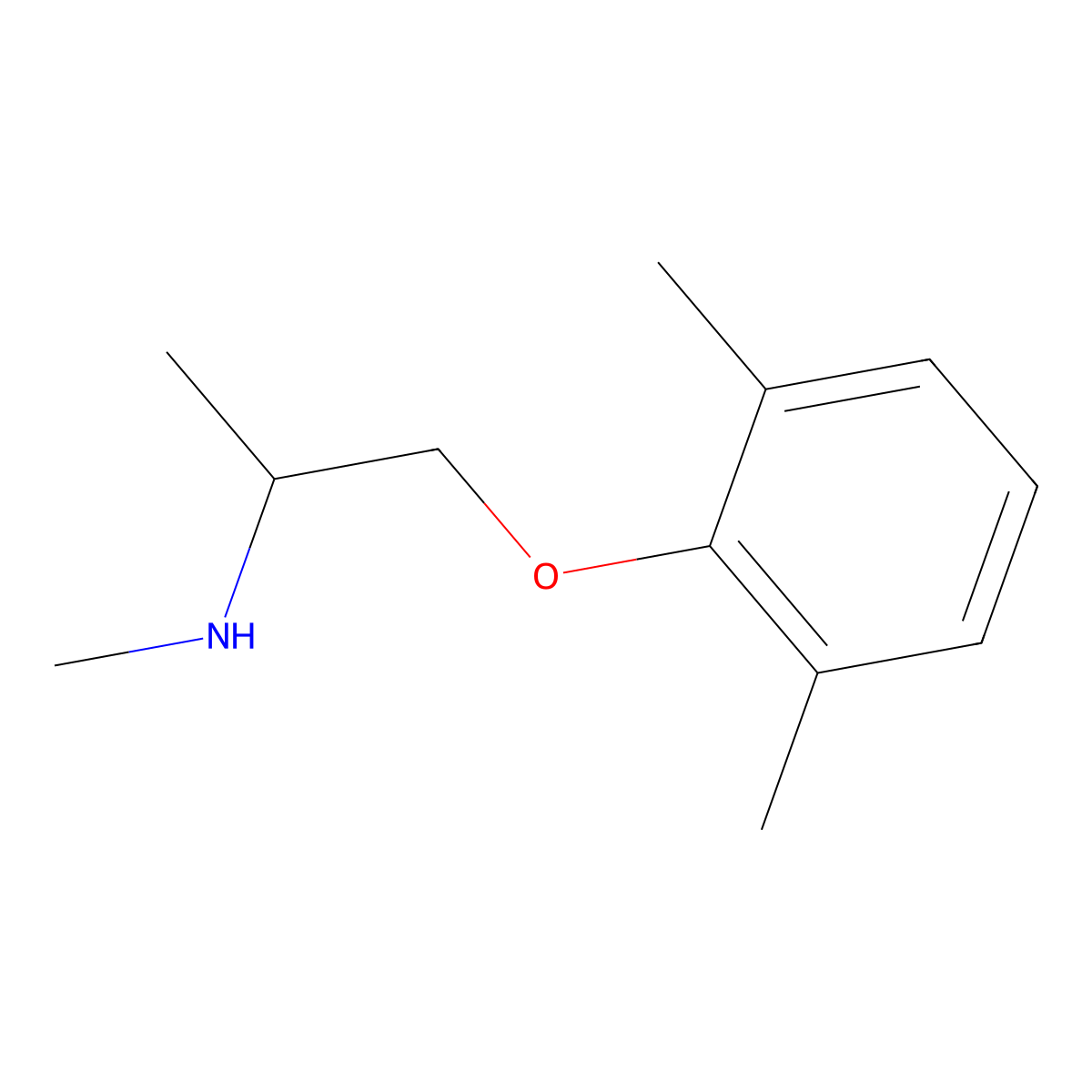 N-Methyl Mexiletine molecular structure, CAS 61920-61-4