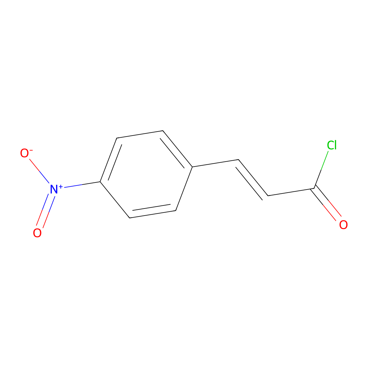 trans-4-Nitrocinnamoyl chloride molecular structure, CAS 61921-33-3