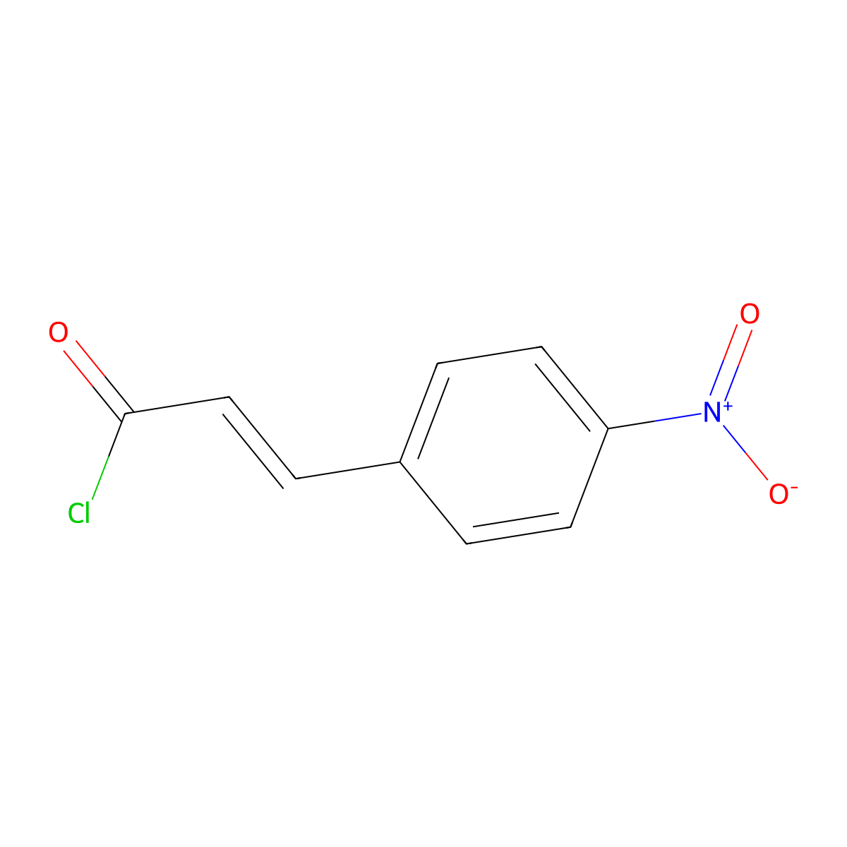 trans-4-Nitrocinnamoyl chloride molecular structure, CAS 61921-33-3
