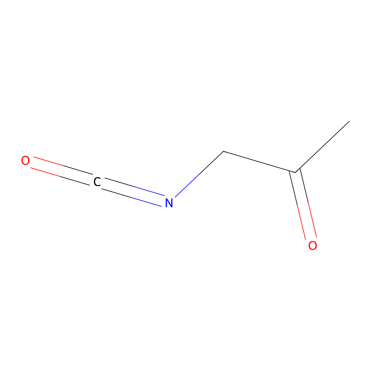 1-Isocyanatopropan-2-one molecular structure, CAS 61924-23-0