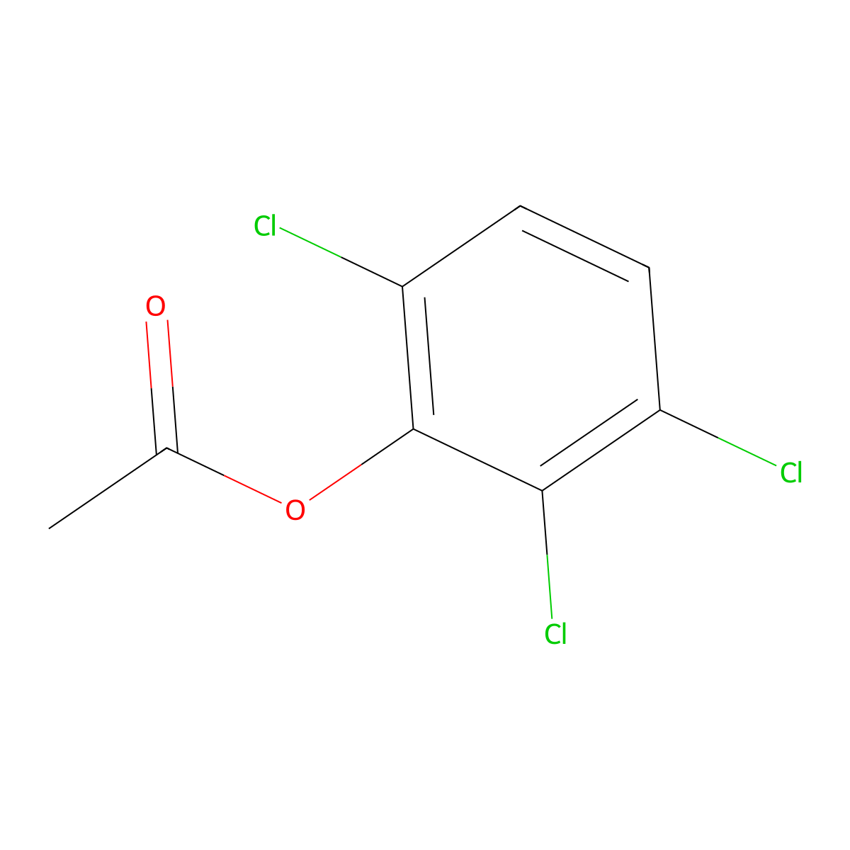2,3,6-Trichlorophenyl acetate molecular structure, CAS 61925-87-9