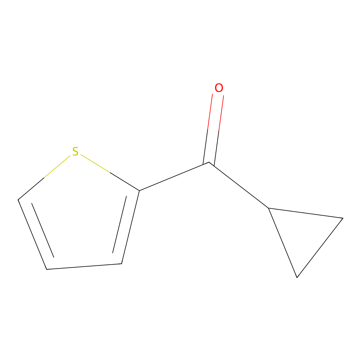 Cyclopropyl-2-thienylmethanone molecular structure, CAS 6193-47-1
