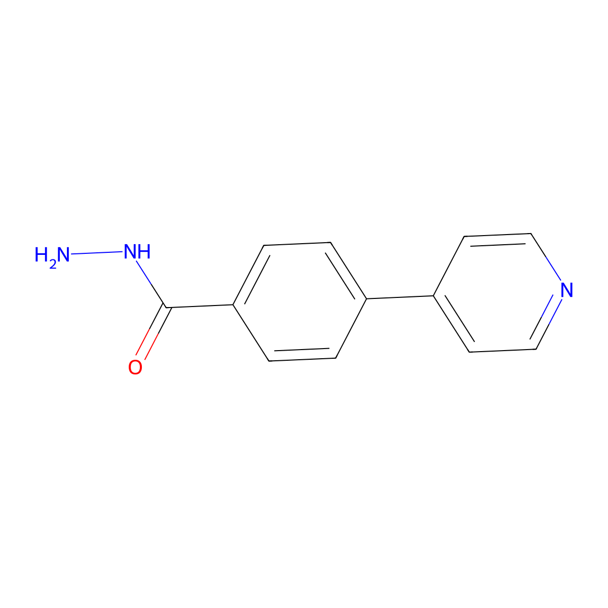 4-(4-Pyridinyl)benzohydrazide molecular structure, CAS 619328-60-8