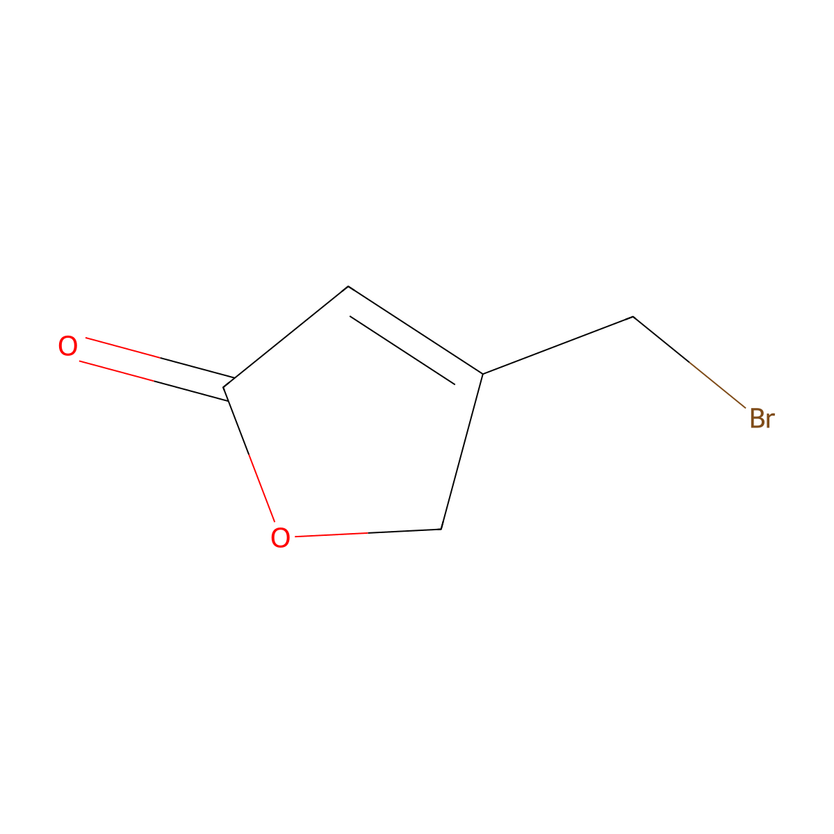 4-(Bromomethyl)-2,5-dihydrofuran-2-one molecular structure, CAS 61934-55-2