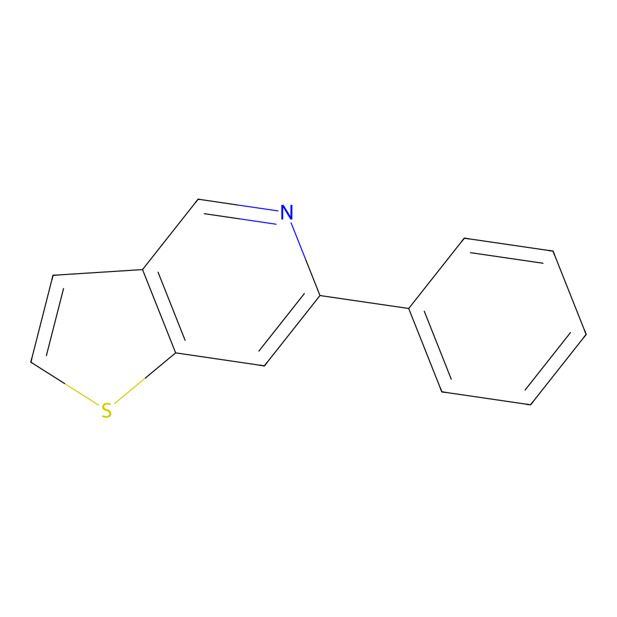 6-Phenylthieno[3,2-c]pyridine molecular structure, CAS 61940-07-6