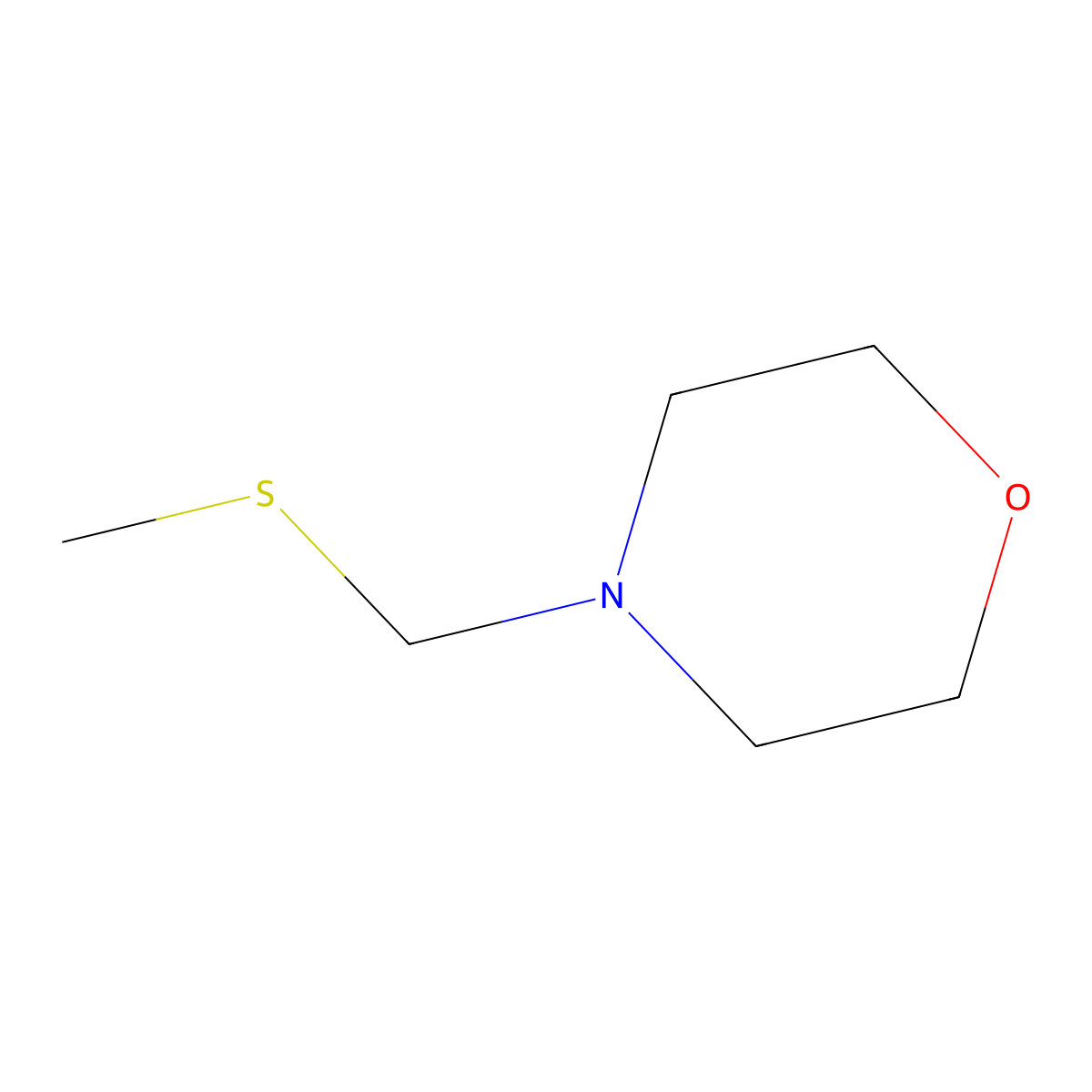 4-[(Methylsulfanyl)methyl]morpholine molecular structure, CAS 61940-55-4