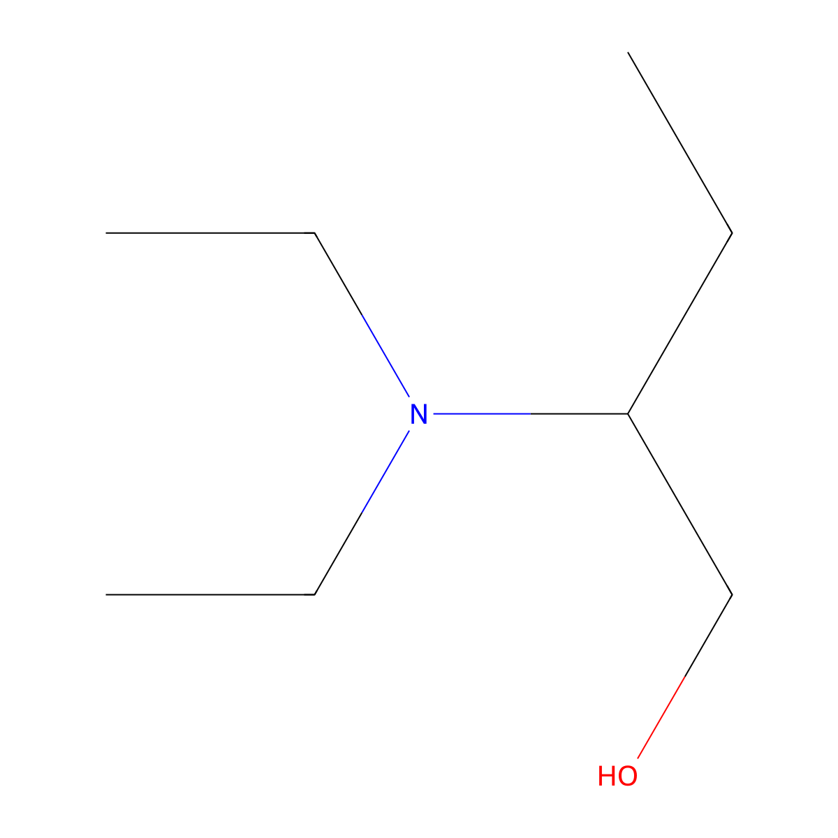 2-(Diethylamino)butan-1-ol molecular structure, CAS 61940-73-6