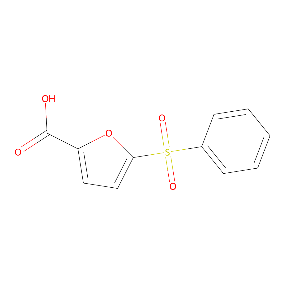 5-(benzenesulfonyl)furan-2-carboxylic Acid molecular structure, CAS 61942-25-4