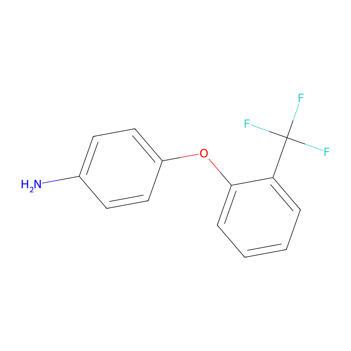 4-[2-(Trifluoromethyl)phenoxy]aniline molecular structure, CAS 61946-84-7