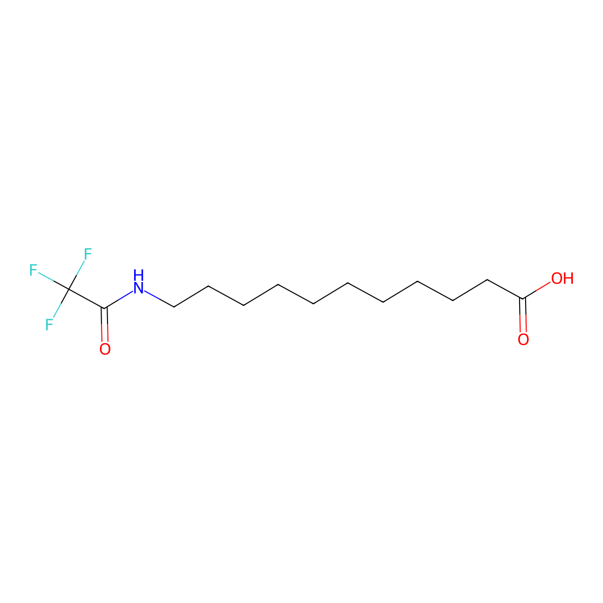 11-(Trifluoroacetamido)undecanoic acid molecular structure, CAS 61948-20-7