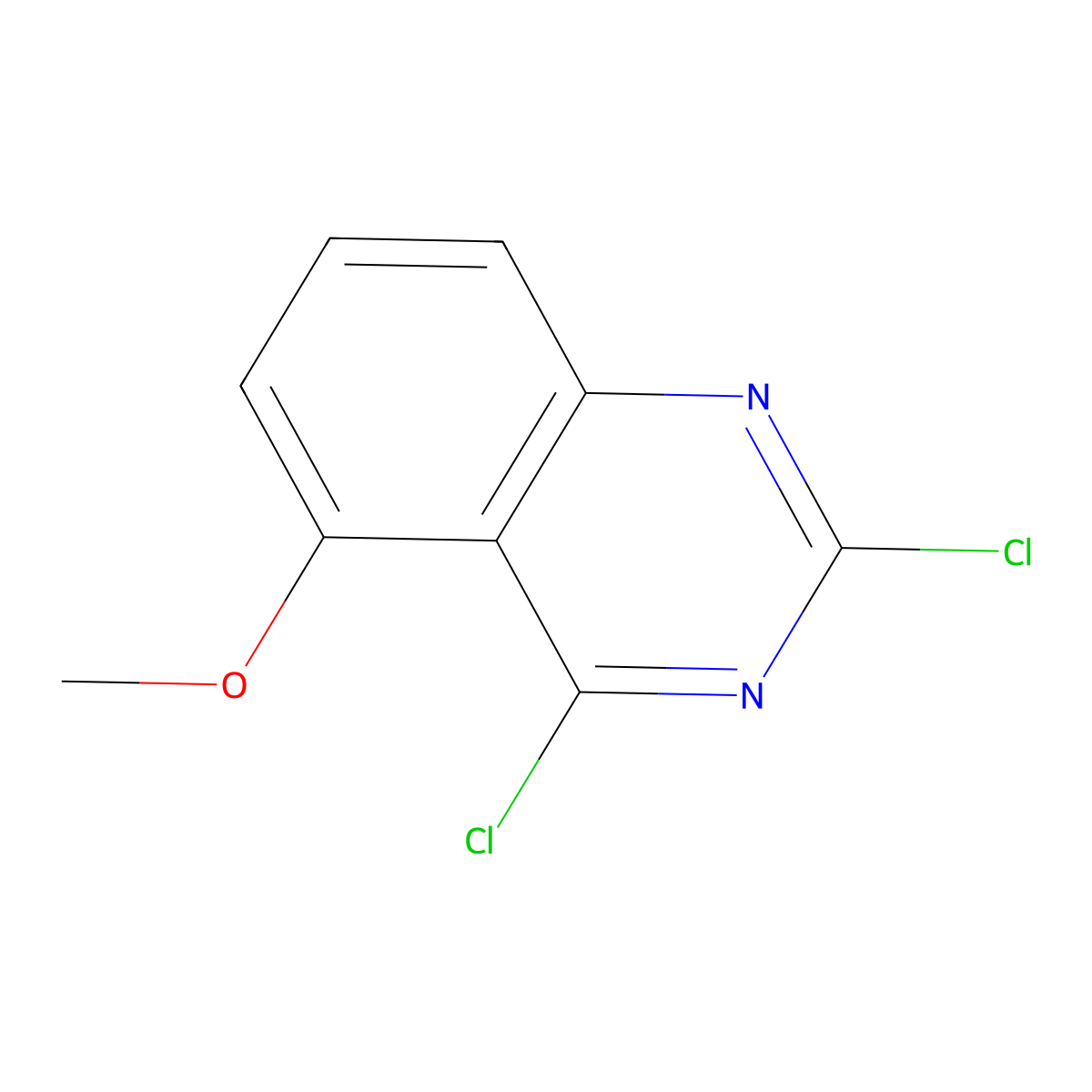 2,4-Dichloro-5-methoxyquinazoline molecular structure, CAS 61948-59-2