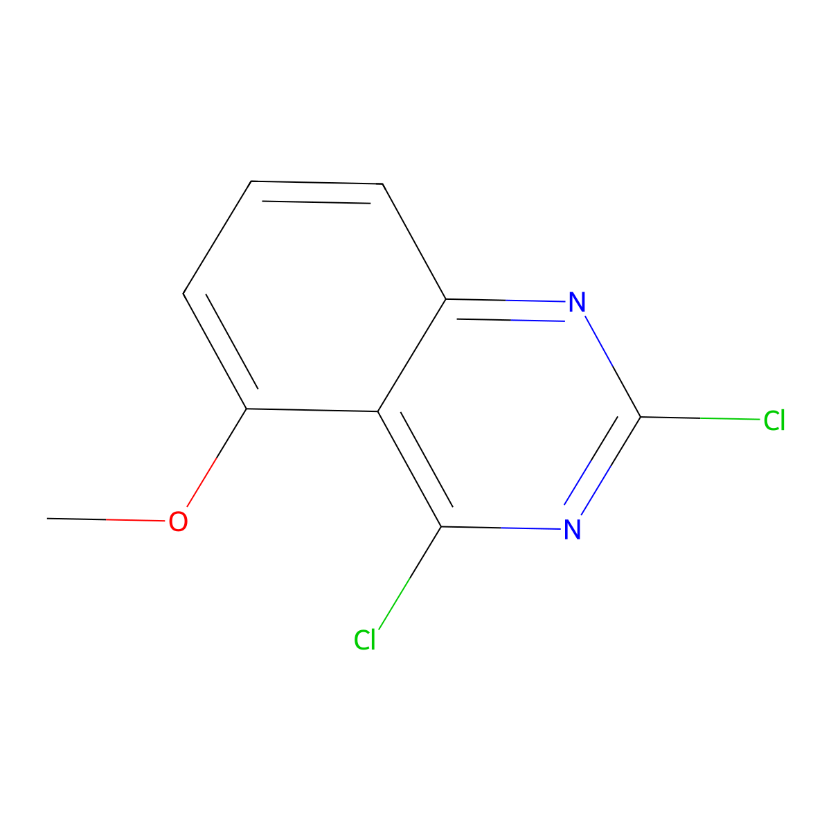 2,4-Dichloro-5-methoxyquinazoline molecular structure, CAS 61948-59-2