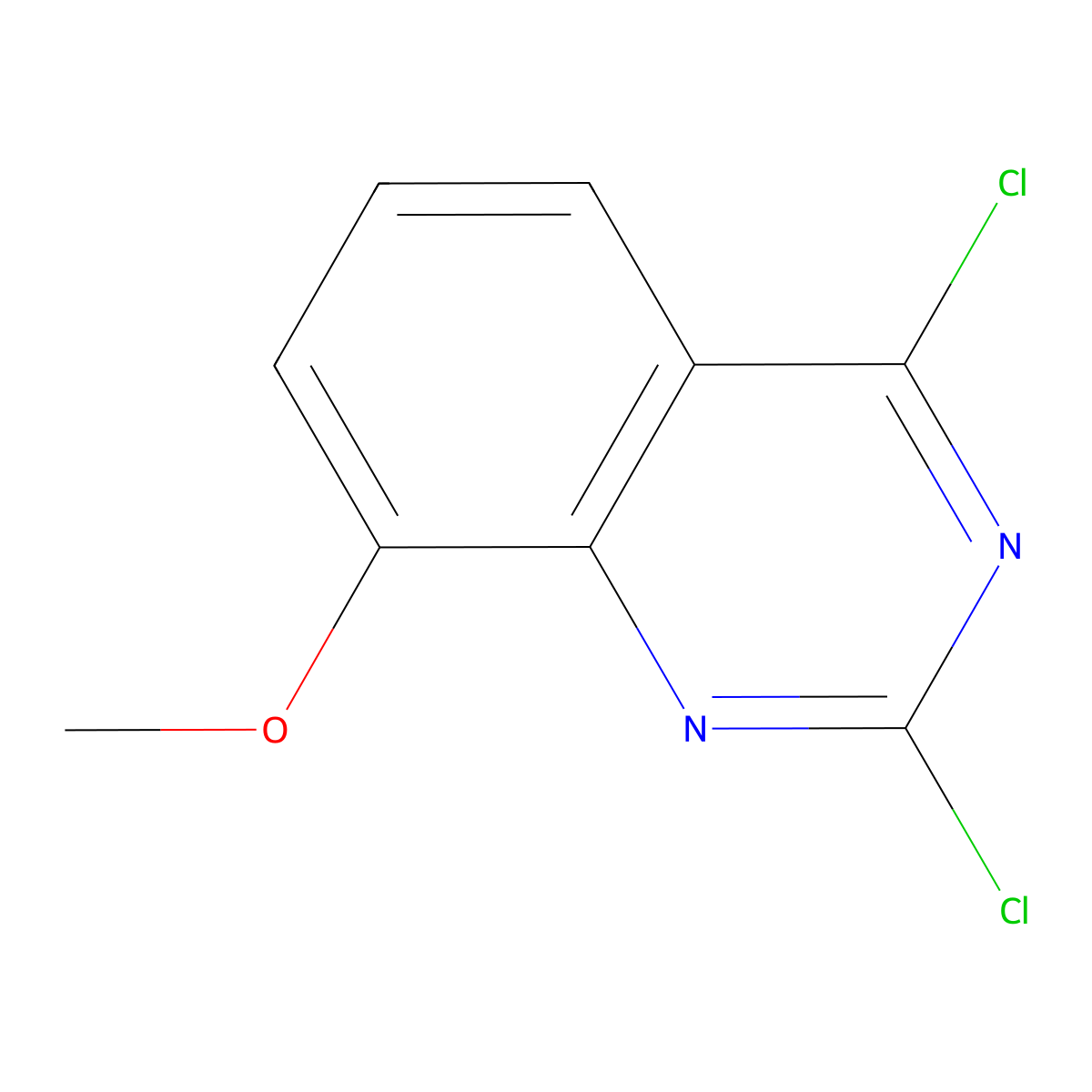 2,4-Dichloro-8-methoxyquinazoline molecular structure, CAS 61948-60-5
