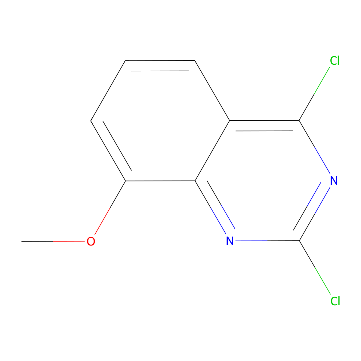 2,4-Dichloro-8-methoxyquinazoline molecular structure, CAS 61948-60-5