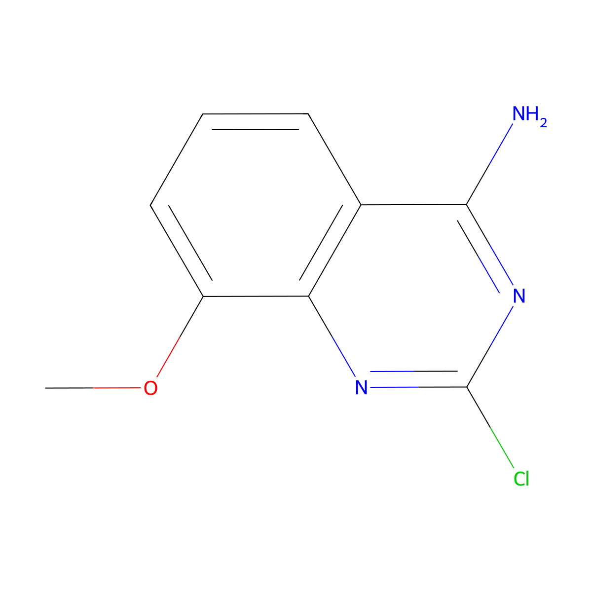 2-Chloro-8-methoxyquinazolin-4-amine molecular structure, CAS 61948-65-0