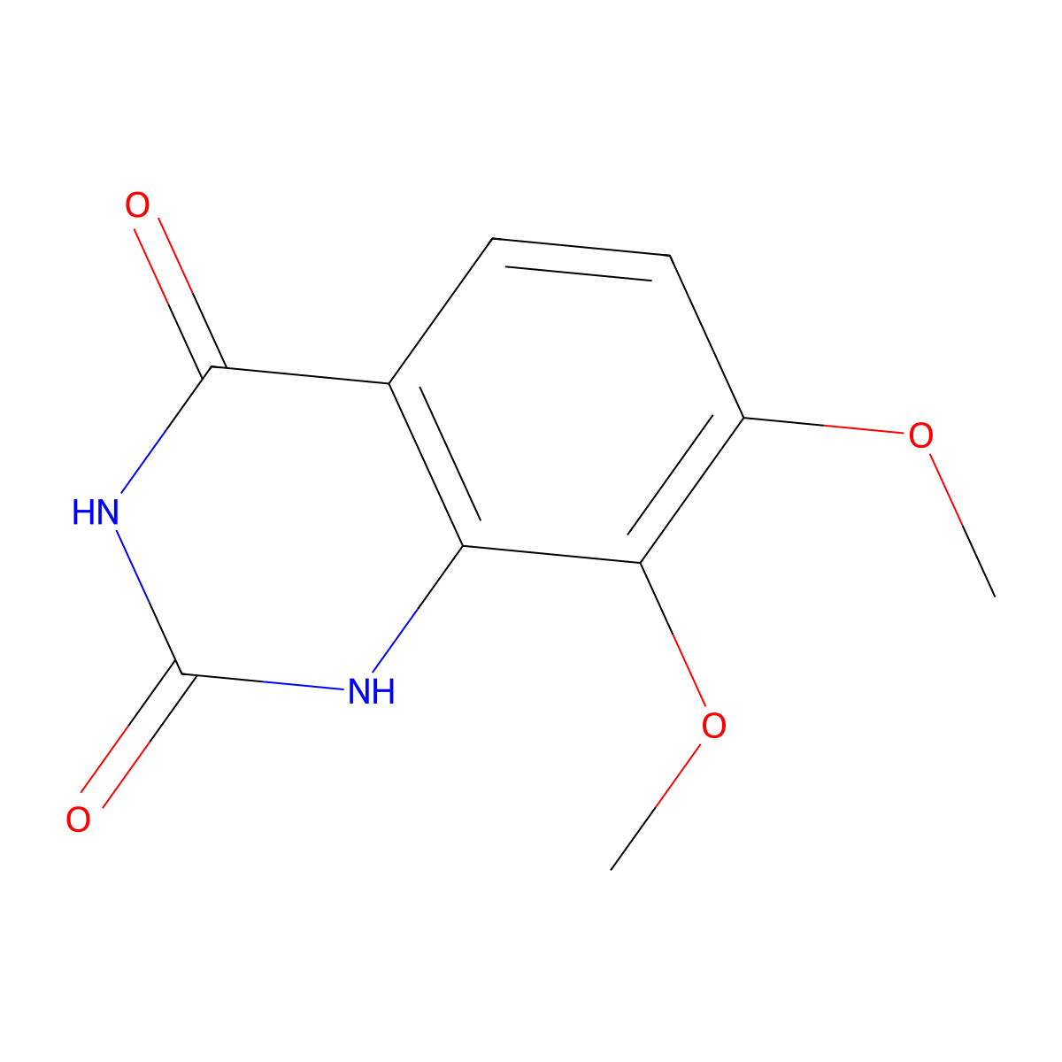 7,8-Dimethoxyquinazoline-2,4(1H,3H)-dione molecular structure, CAS 61948-70-7