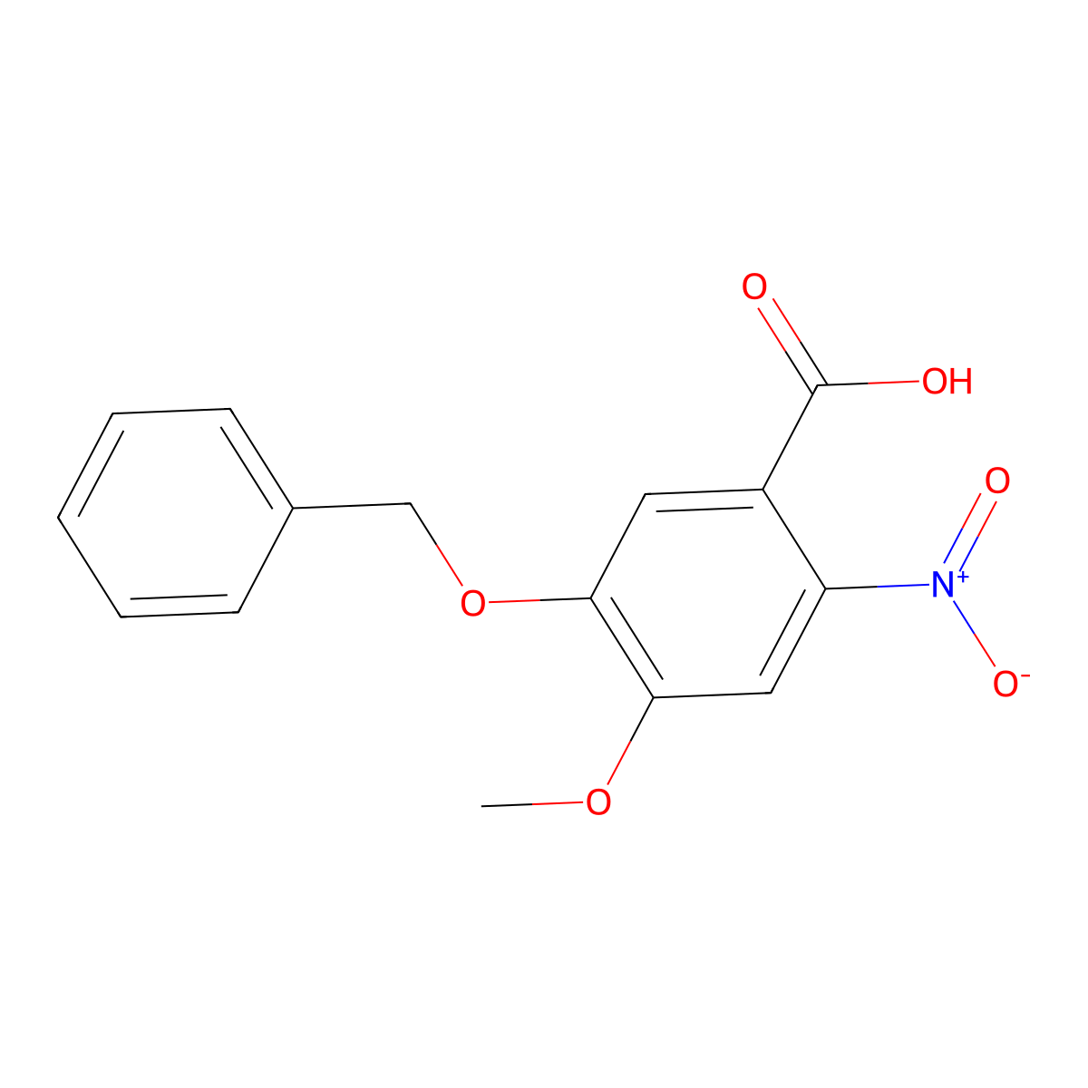 5-(Benzyloxy)-4-methoxy-2-nitrobenzoic acid molecular structure, CAS 61948-83-2