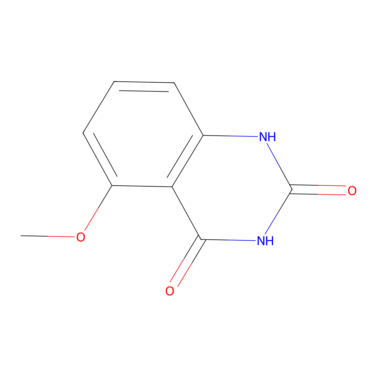 5-Methoxy-2,4(1H,3H)-quinazolinedione molecular structure, CAS 61948-86-5