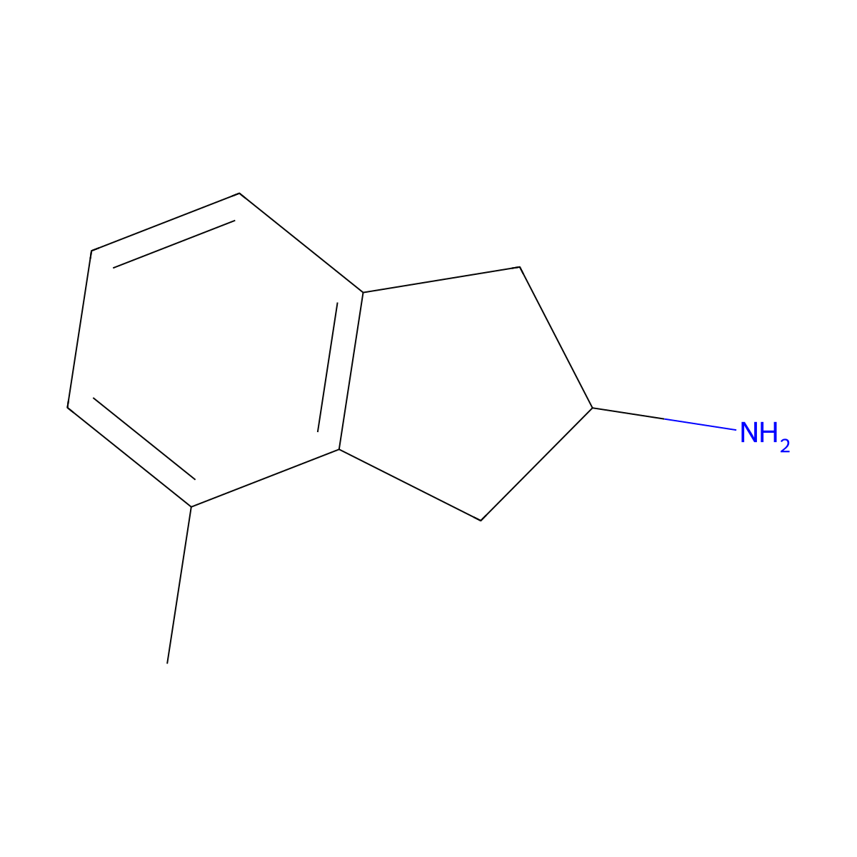4-Methyl-2,3-dihydro-1H-inden-2-amine molecular structure, CAS 61957-30-0