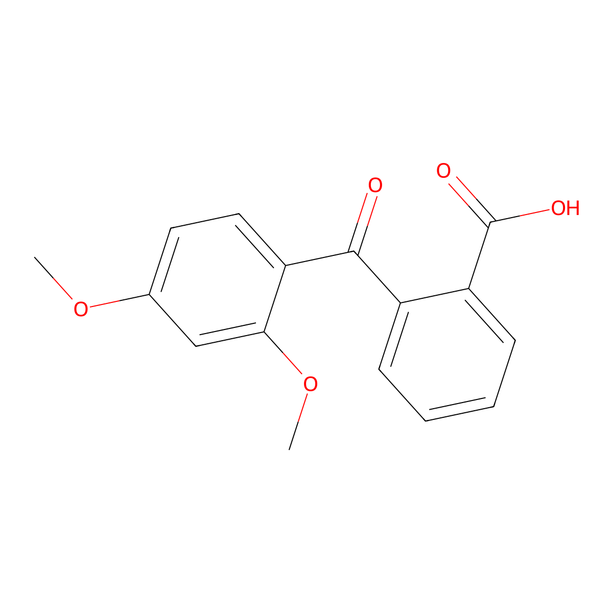2-(2,4-Dimethoxybenzoyl)benzoic acid molecular structure, CAS 61959-31-7