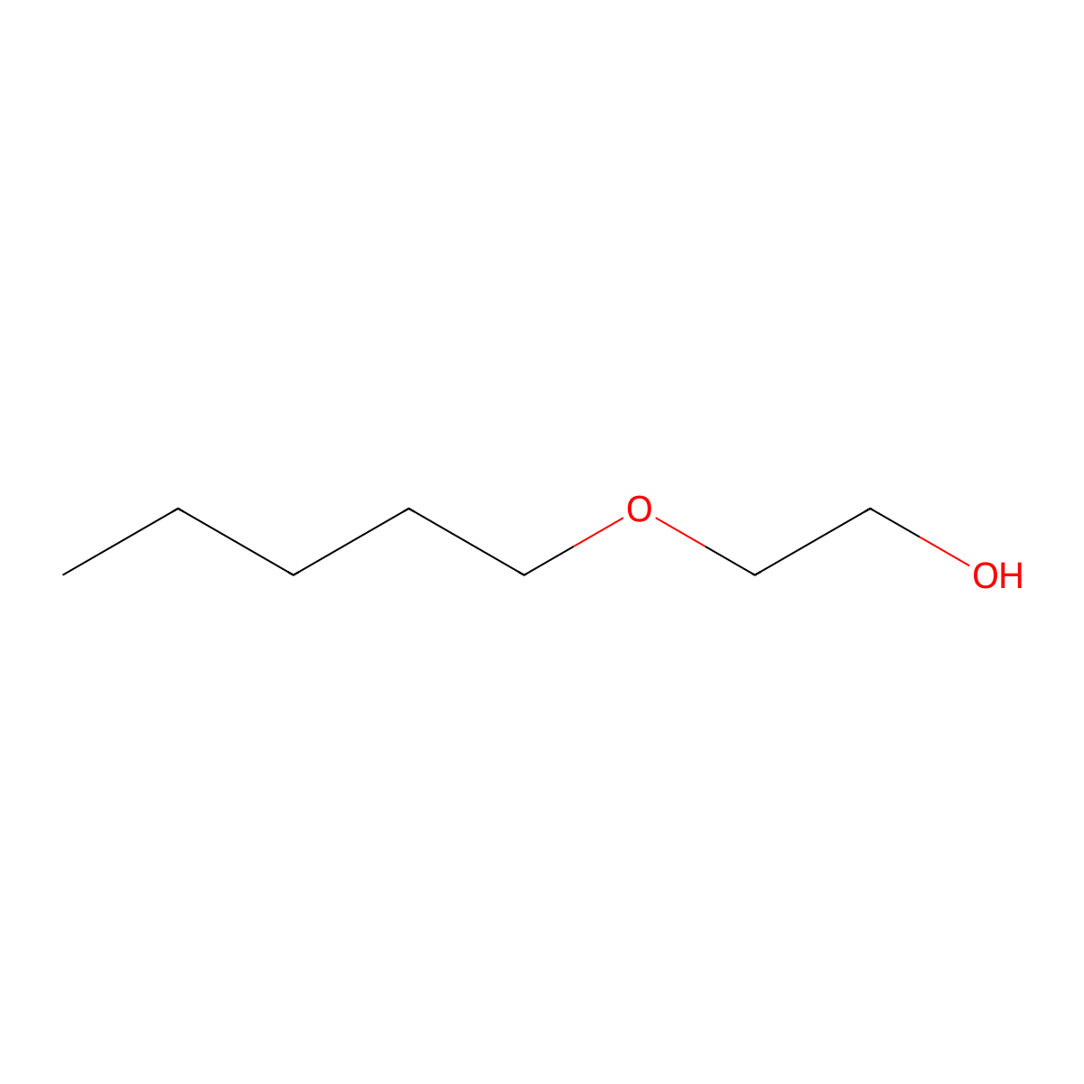 2-(Pentyloxy)ethanol molecular structure, CAS 6196-58-3