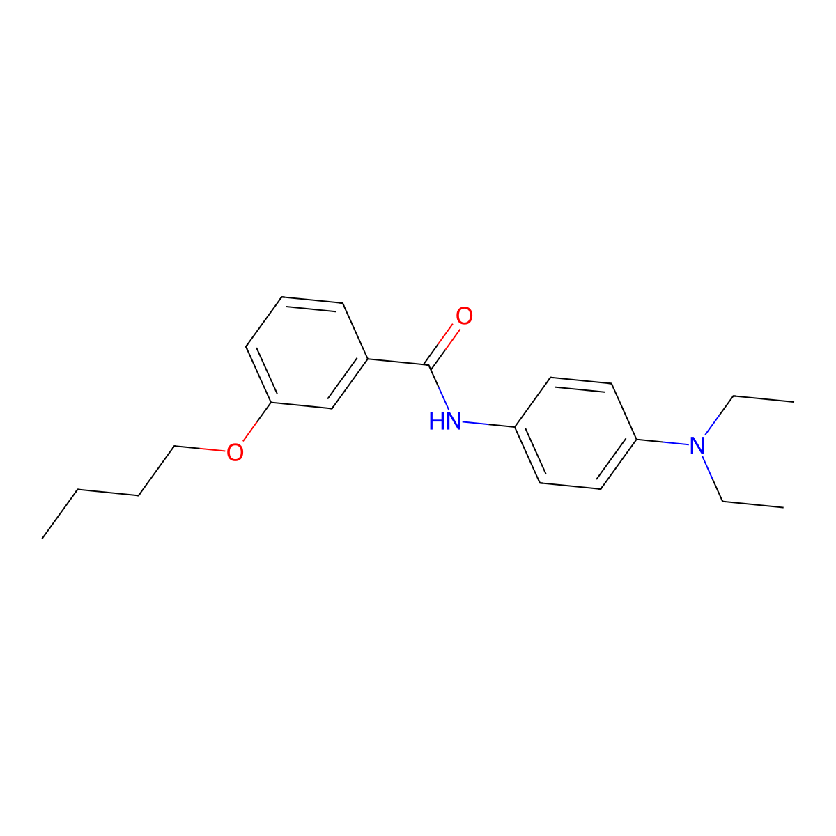 3-butoxy-N-[4-(diethylamino)phenyl]benzamide molecular structure, CAS 6196-72-1