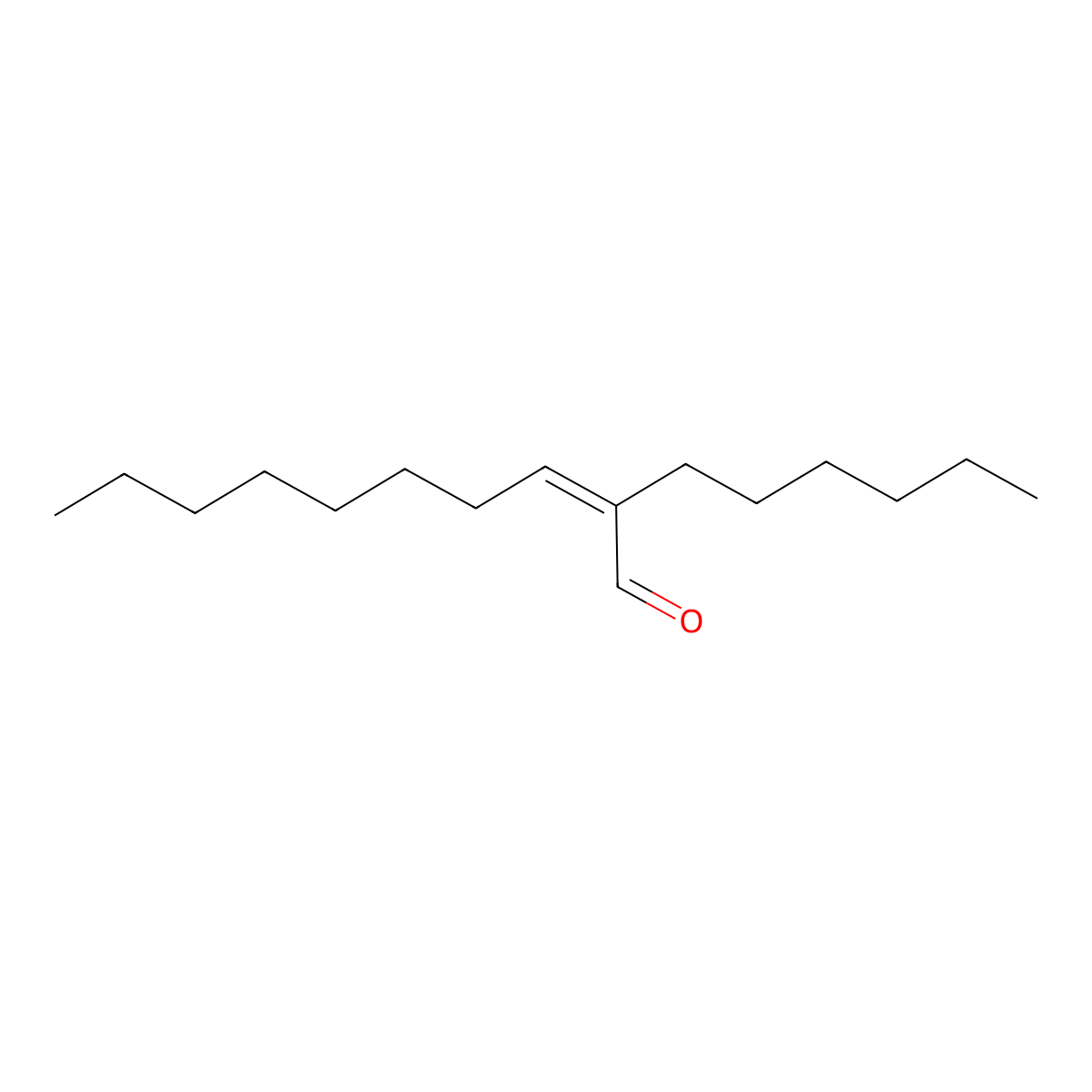 (Z)-2-hexyldec-2-enal molecular structure, CAS 61960-01-8
