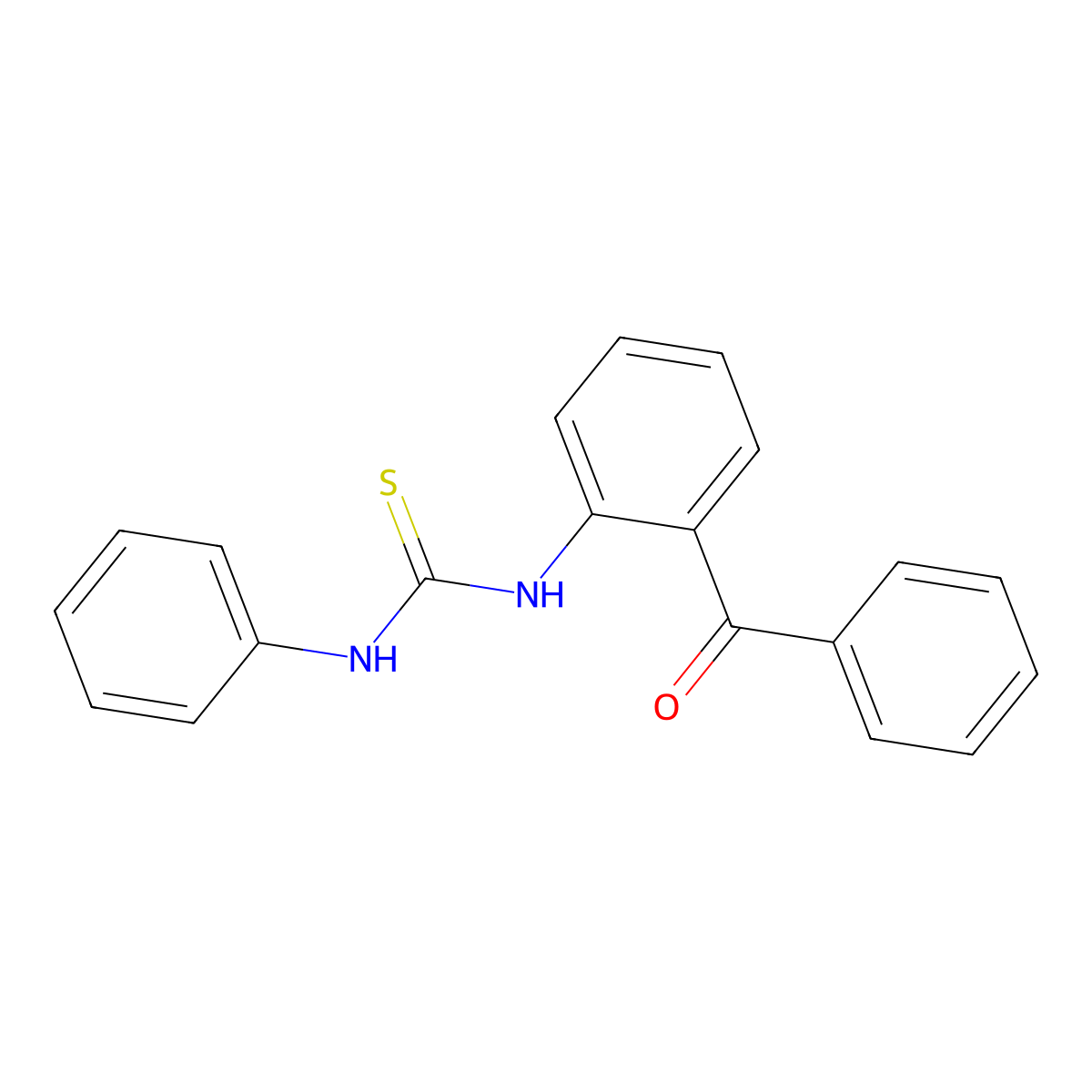 Thiourea, N-(2-benzoylphenyl)-N'-phenyl- molecular structure, CAS 61964-62-3
