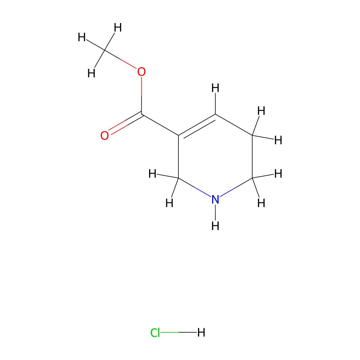 Norarecoline Hydrochloride molecular structure, CAS 6197-39-3