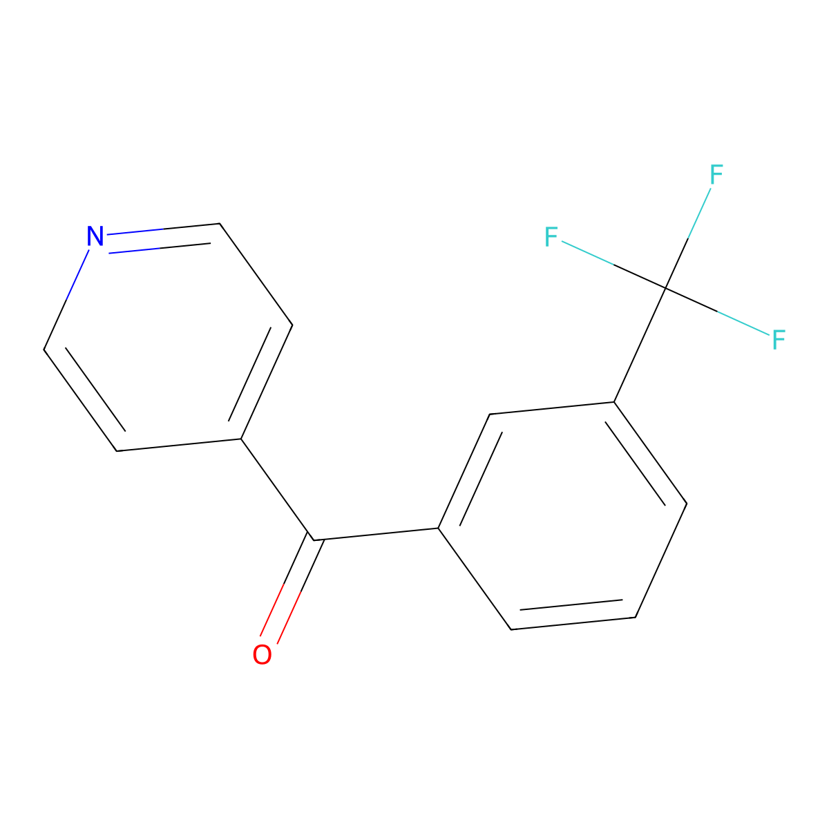 4-[3-(Trifluoromethyl)benzoyl]pyridine molecular structure, CAS 61977-56-8