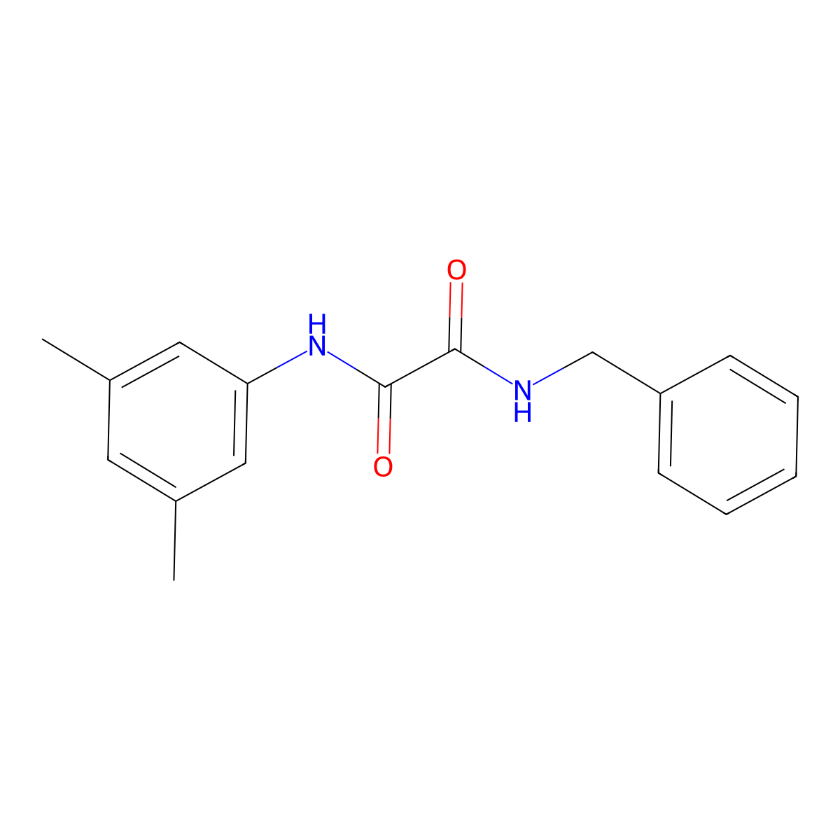 N-benzyl-N'-(3,5-dimethylphenyl)ethanediamide molecular structure, CAS 6198-26-1