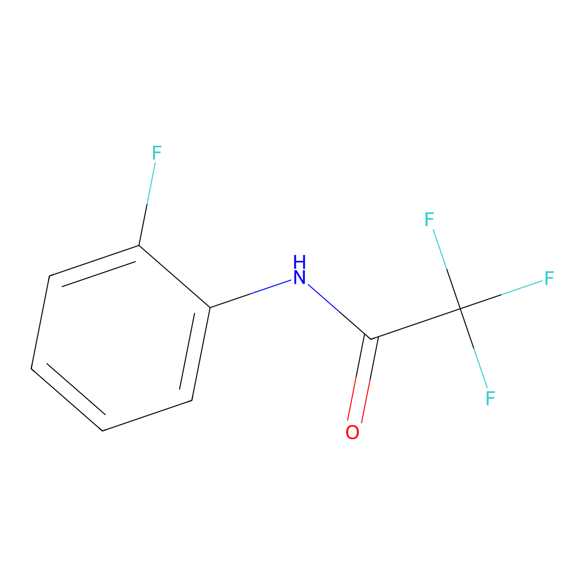 Acetanilide, 2,2,2,2'-tetrafluoro- molecular structure, CAS 61984-68-7
